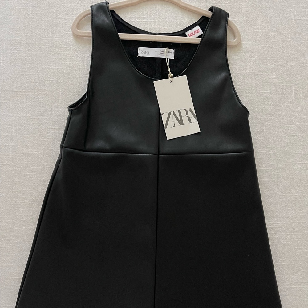 Zara toddler leather dress